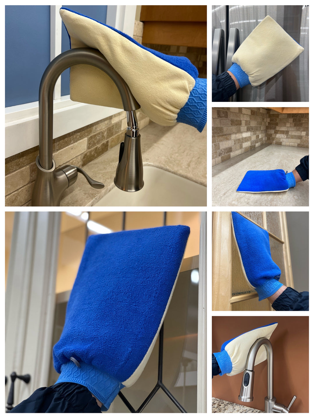 Sheepskin Leather Chamois and Chamois Mitt For Car Cleaning and Drying ((3.7 sq. ft. Chamois and Mitt)