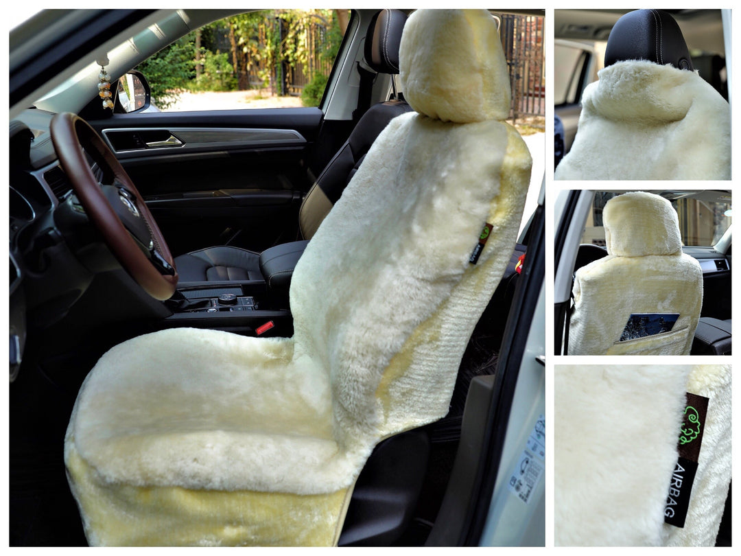Premium Sheared Wool Sheepskin Seat Cover