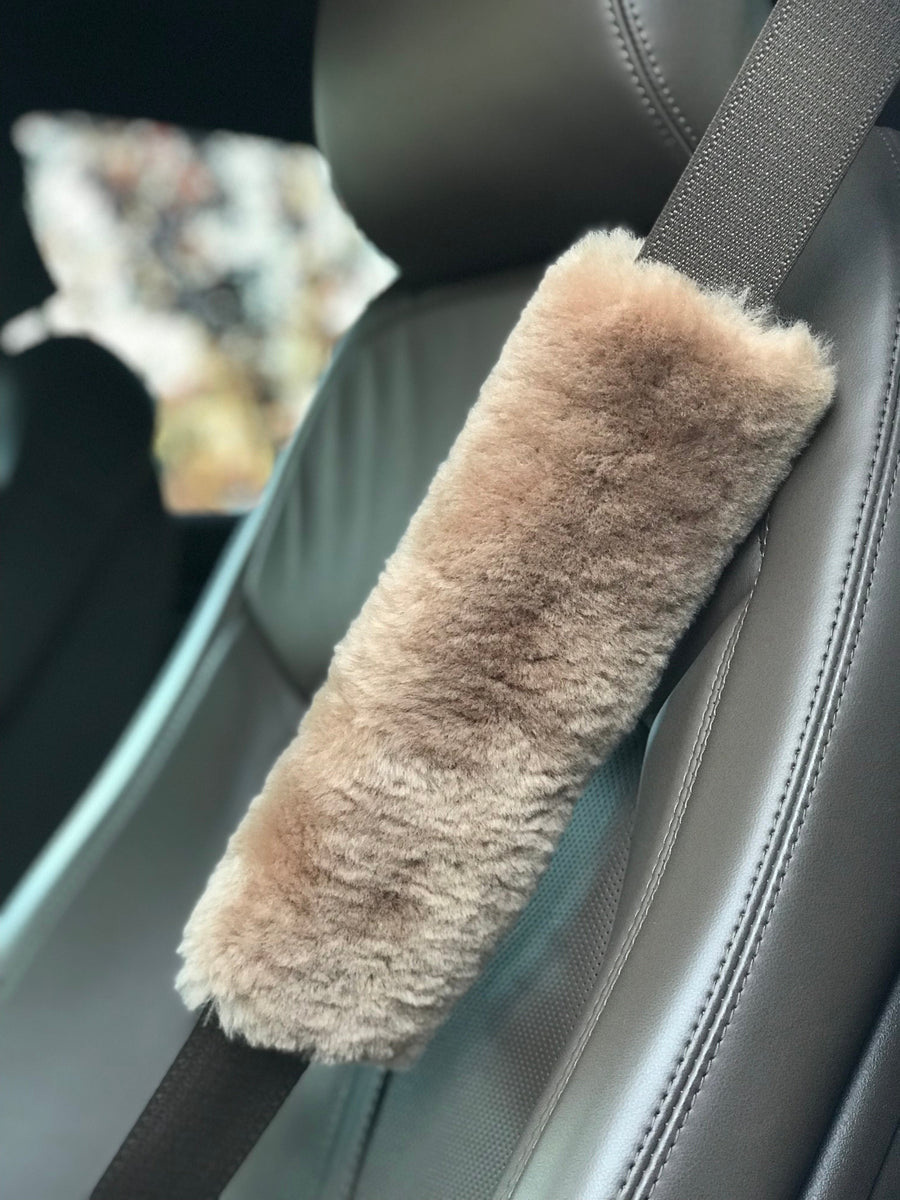 Sheepskin Seat Belt Cover Sheepskin Elite