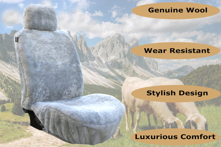 Premium Sheared Wool Sheepskin Seat Cover