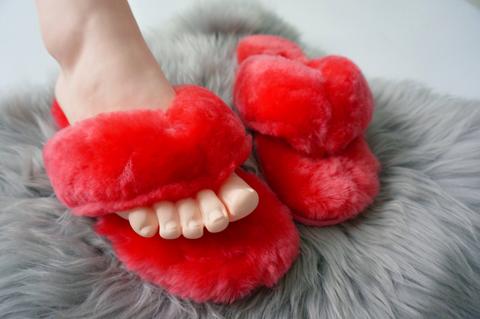 Australian Sheepskin Fluffy Flip-flop - various colors