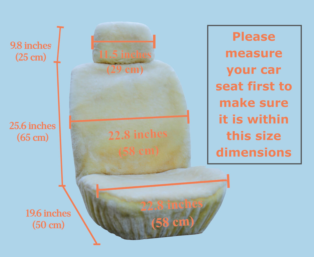 Premium Sheared Wool Sheepskin Seat Cover