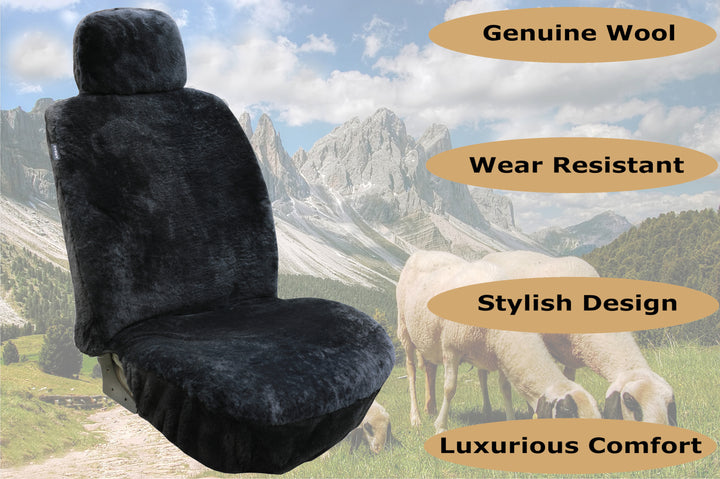 Premium Sheared Wool Sheepskin Seat Cover