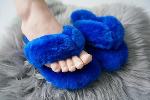 Australian Sheepskin Fluffy Flip-flop - various colors