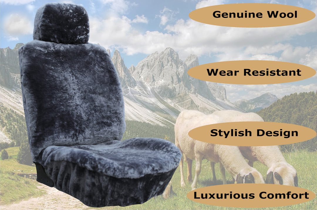 Premium Sheared Wool Sheepskin Seat Cover