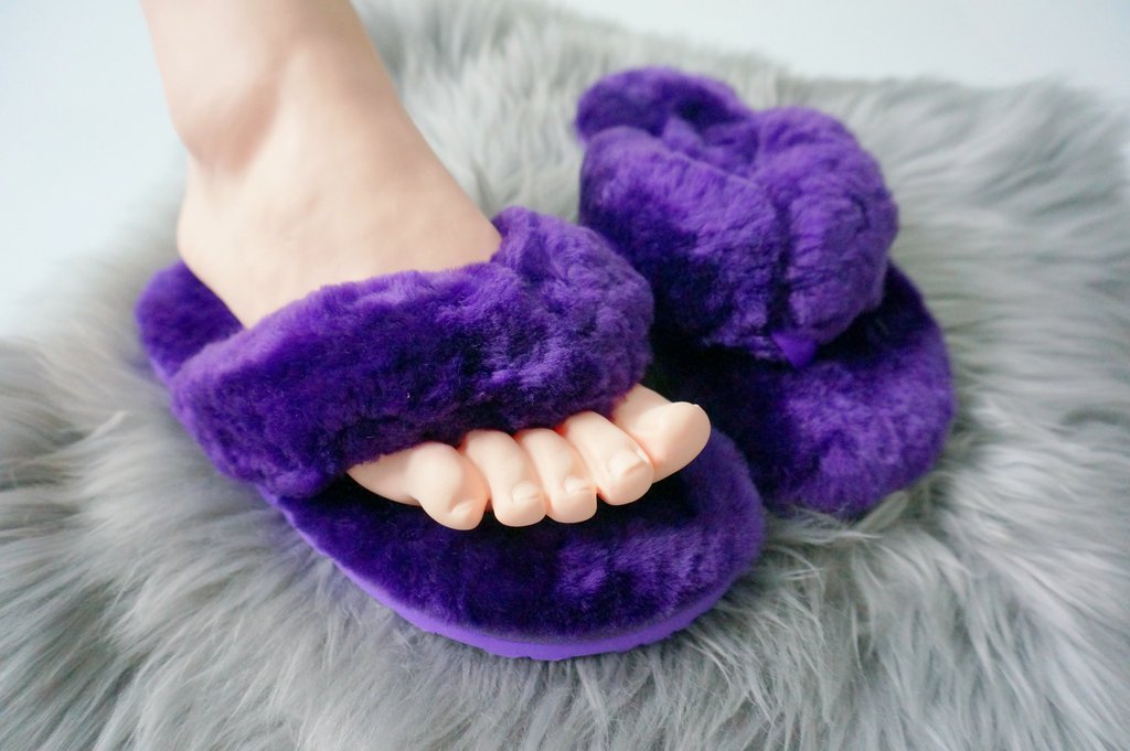 Australian Sheepskin Fluffy Flip-flop - various colors