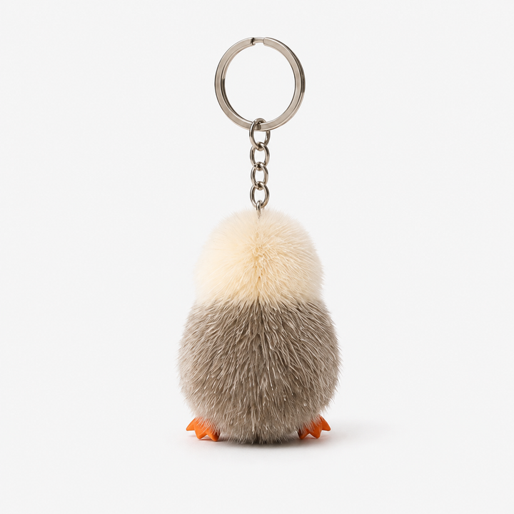 Cute Genuine Mink Fur Chick Keychain & Bag Charm