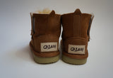 Toddler Sheepskin Boots without Tie - Tan