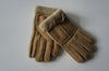 Ladies Sheepskin Gloves - butterfly decoration (Small)