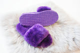 Australian Sheepskin Fluffy Slipper - Purple