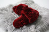 Australian Sheepskin Fluffy Slipper - Dark Red