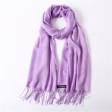 hot 2018 summer scarves for women shawls and wraps fashion solid female hijab stoles pashmina winter cashmere scarves foulard