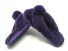 New Style Sheepskin Fluffy Flip-flop with Pong Pong Front - Purple