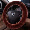 Sheepskin Steering Wheel Cover - Black