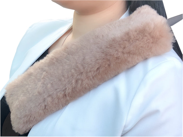 Sheepskin Seat Belt Cover